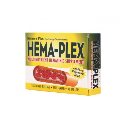 Nature's Plus HEMA PLEX 30 ταμπλέτες